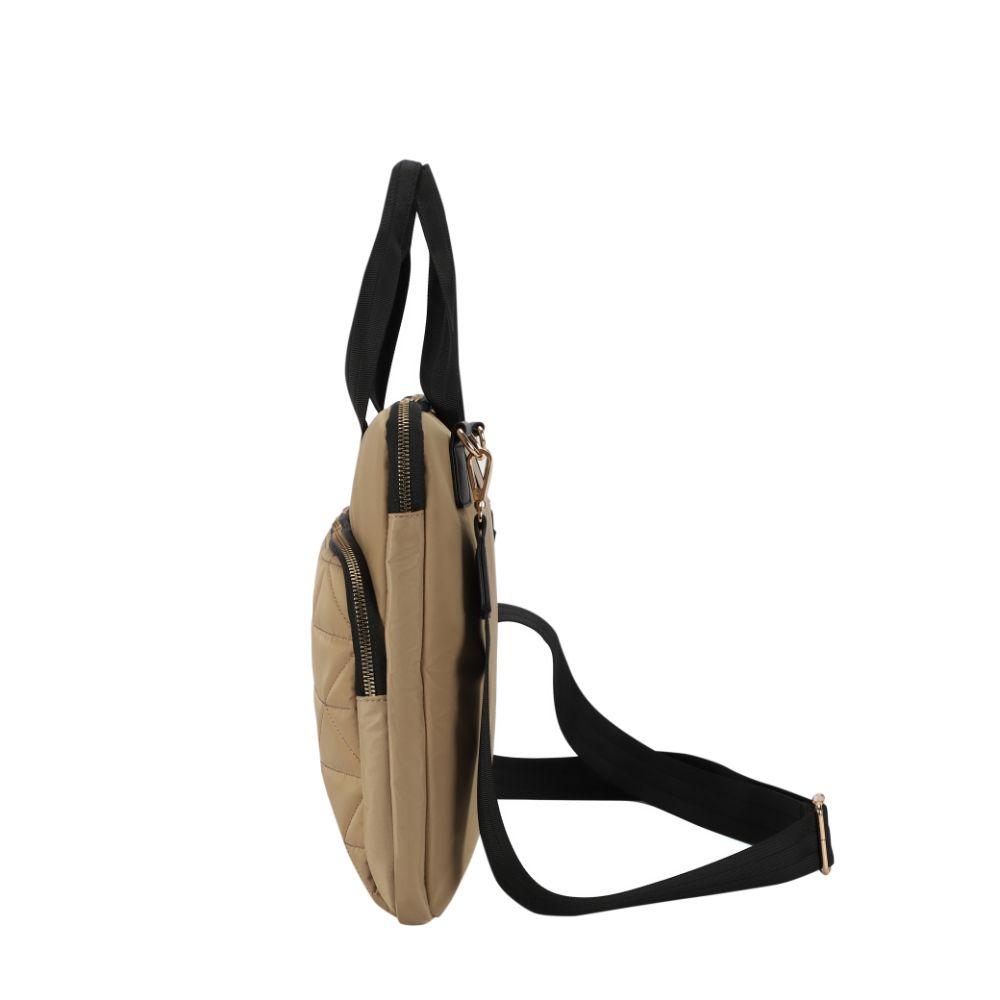 Porta Notebook Cartera Amalia Taupe Calu-3