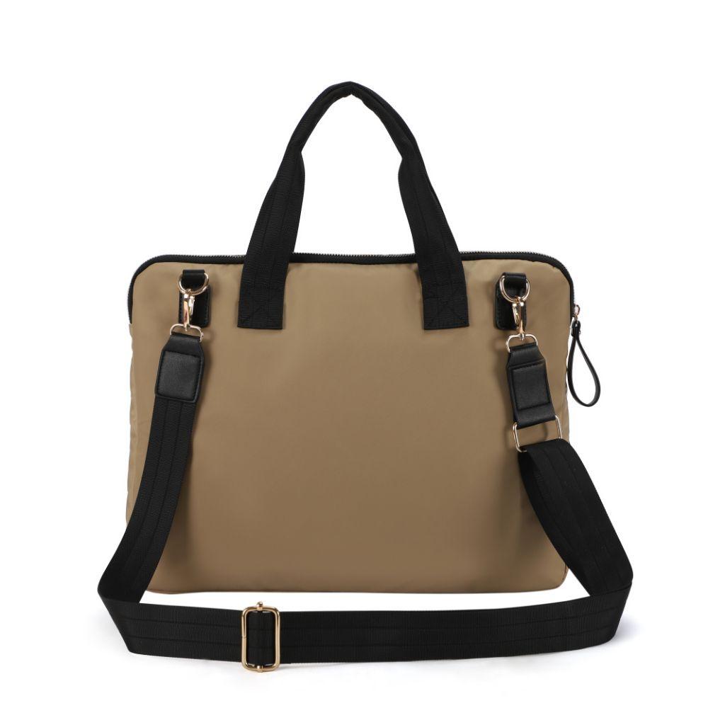 Porta Notebook Cartera Amalia Taupe Calu-4
