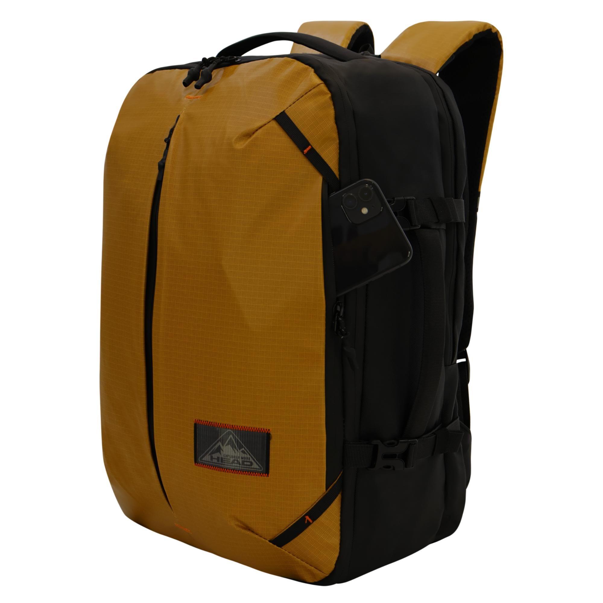 Mochila de Viaje  Fiero  Waterproof Mostaza Head-2