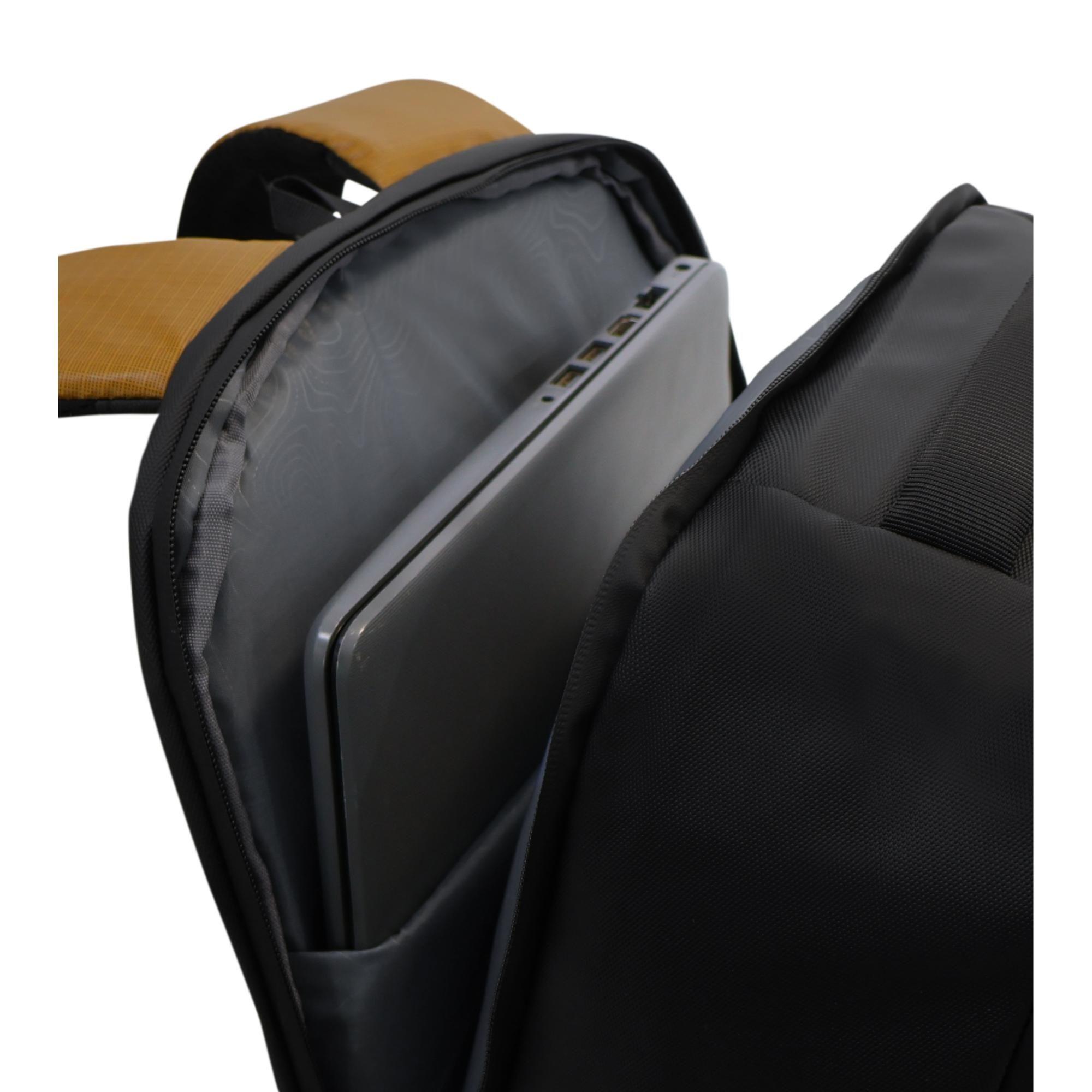 Mochila de Viaje  Fiero  Waterproof Mostaza Head-4
