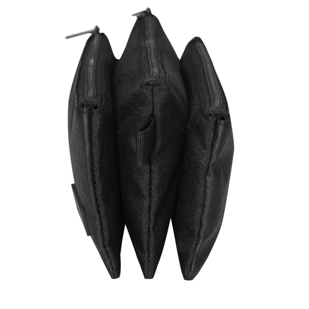 Estuche Triple Mujer March Reverse Rombos Negro Head-4