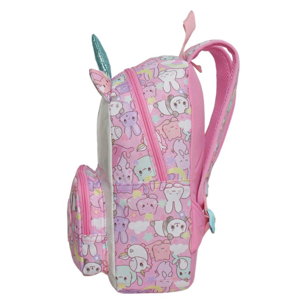 Mochila Infantil Niña Pop Unicornio Rosado Head-3