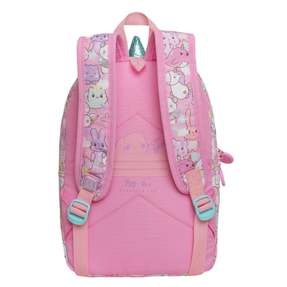 Mochila Infantil Niña Pop Unicornio Rosado Head-4