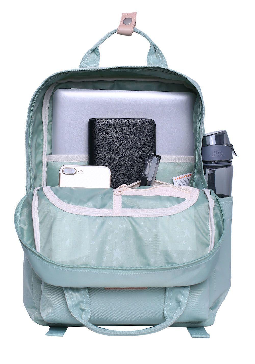 Mochila Beta Menta Azul Head-4
