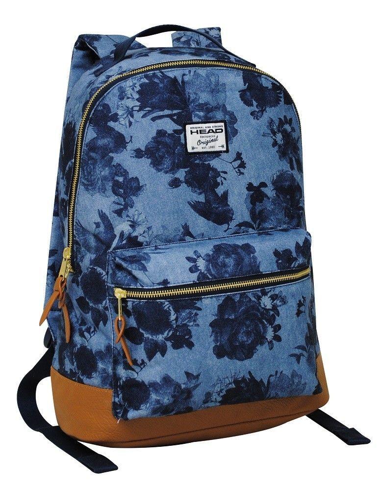 Mochila Kit Rosas Azul Head   -0