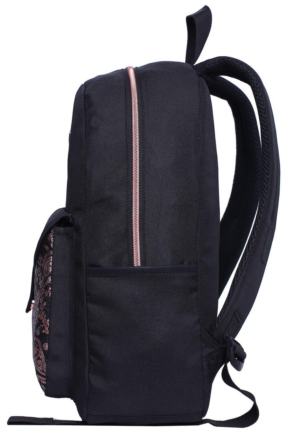 Mochila Creta Paisley Negro Head-3