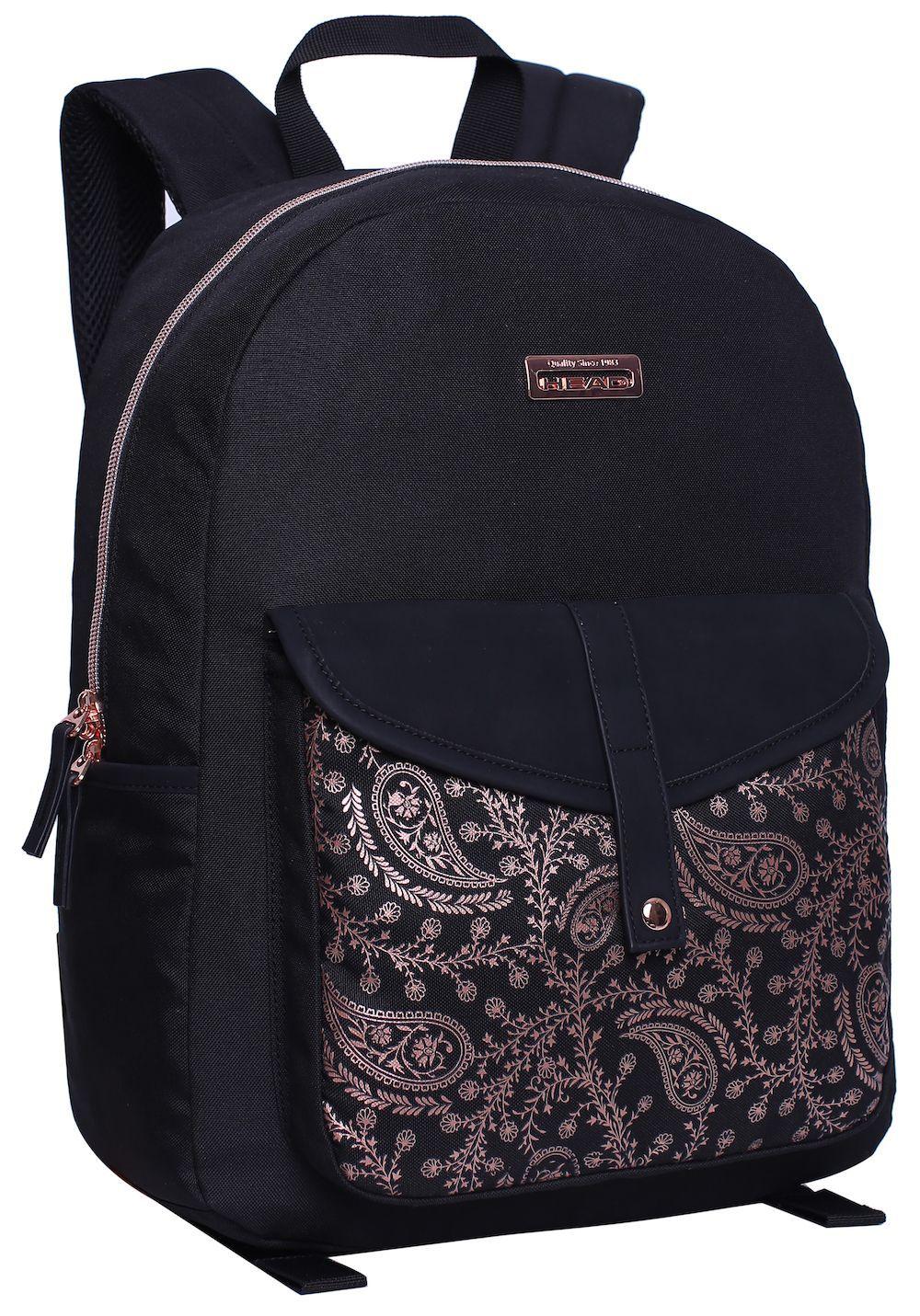 Mochila Creta Paisley Negro Head-0