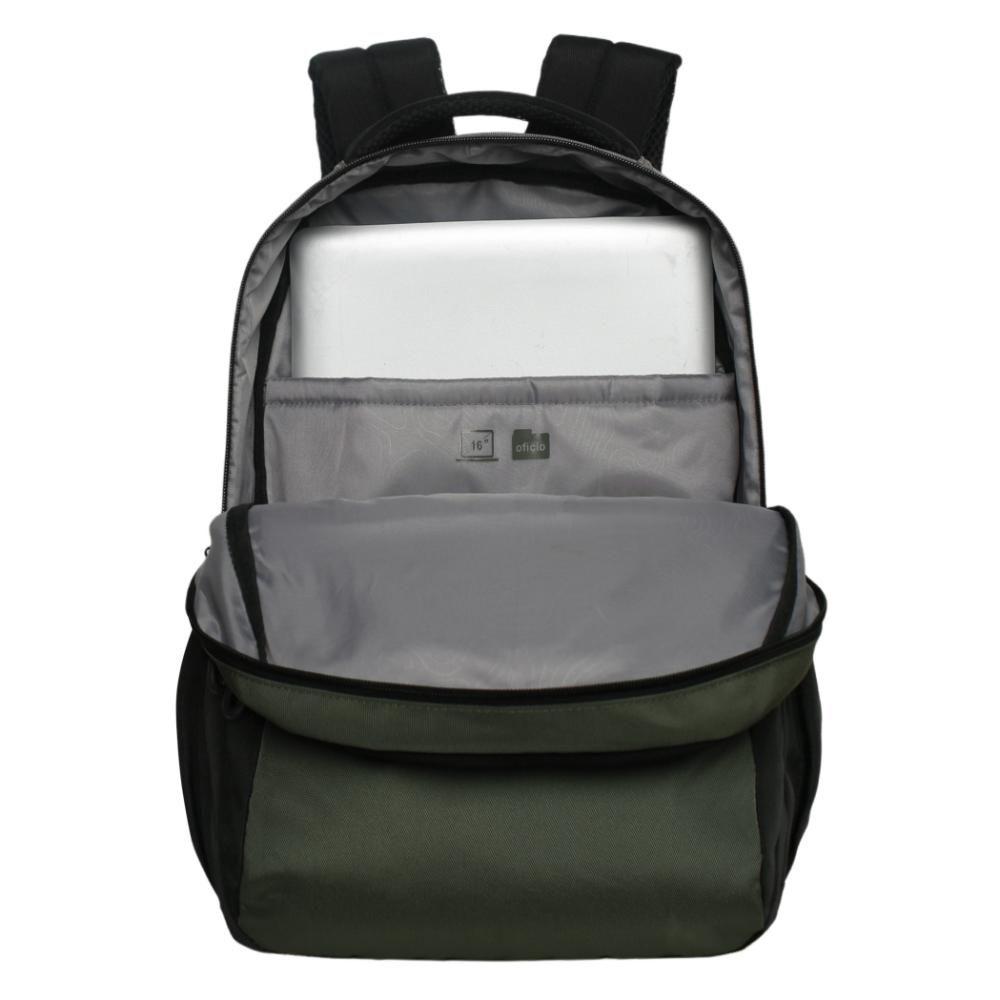 Mochila Laptop Zen Verde Musgo Head-2