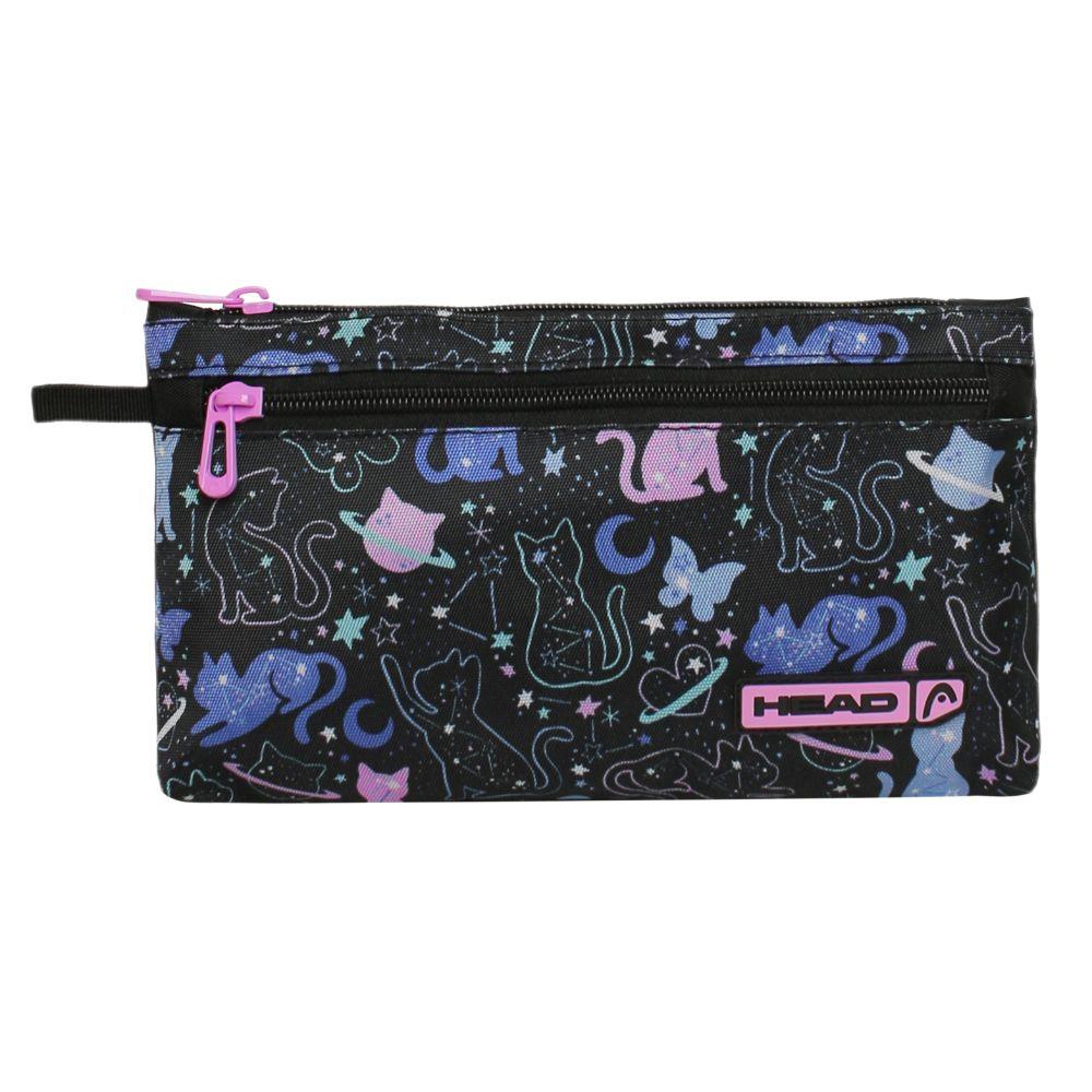 Pack Top Escolar Mujer Space Cat Negro Head-7