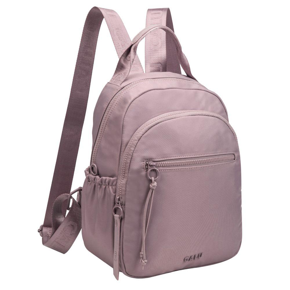 Mochila Mujer Alberta Microfibra Malva Calu-0