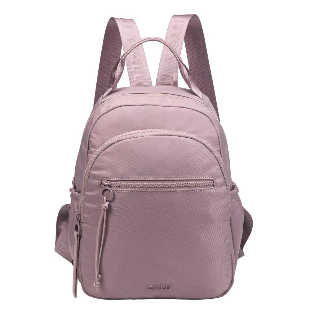 Mochila Mujer Alberta Microfibra Malva Calu-1