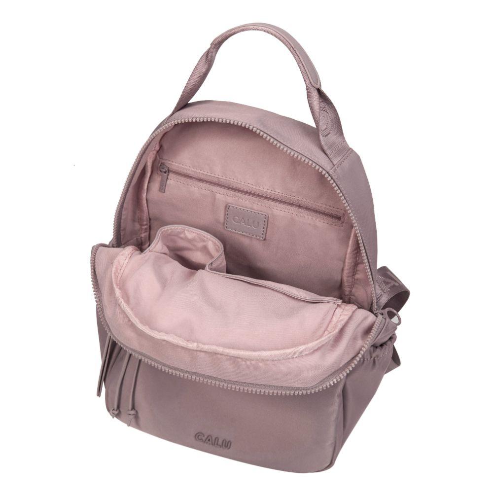 Mochila Mujer Alberta Microfibra Malva Calu-2