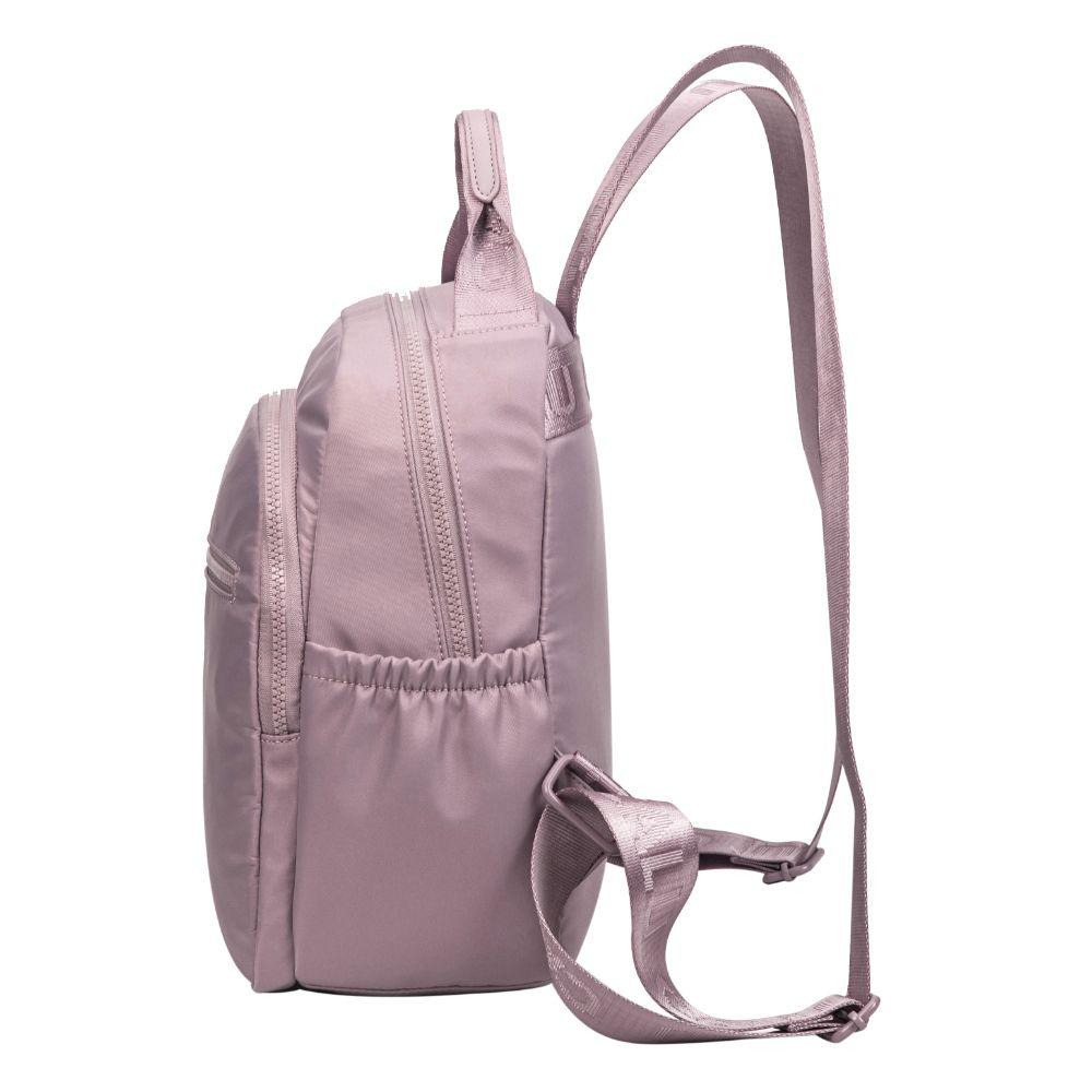 Mochila Mujer Alberta Microfibra Malva Calu-3