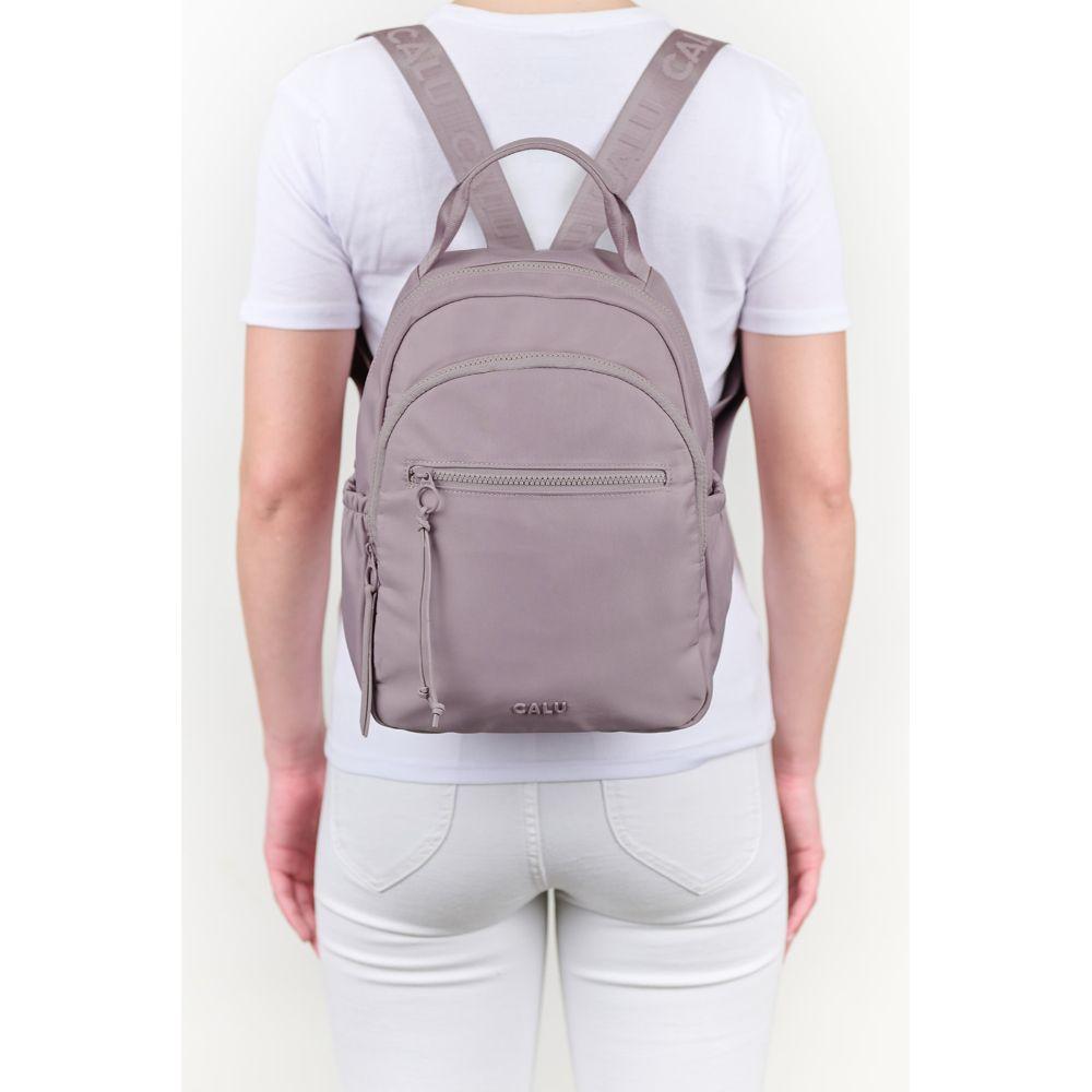 Mochila Mujer Alberta Microfibra Malva Calu-5