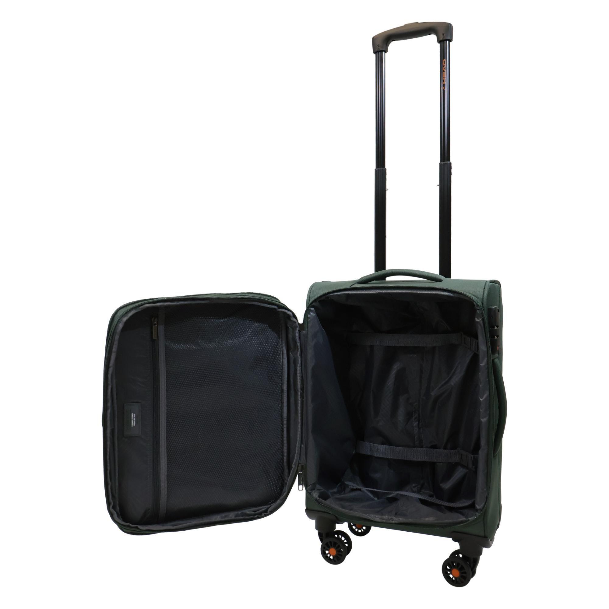 Maleta Cabina Blanda Valencia S Verde Head-2