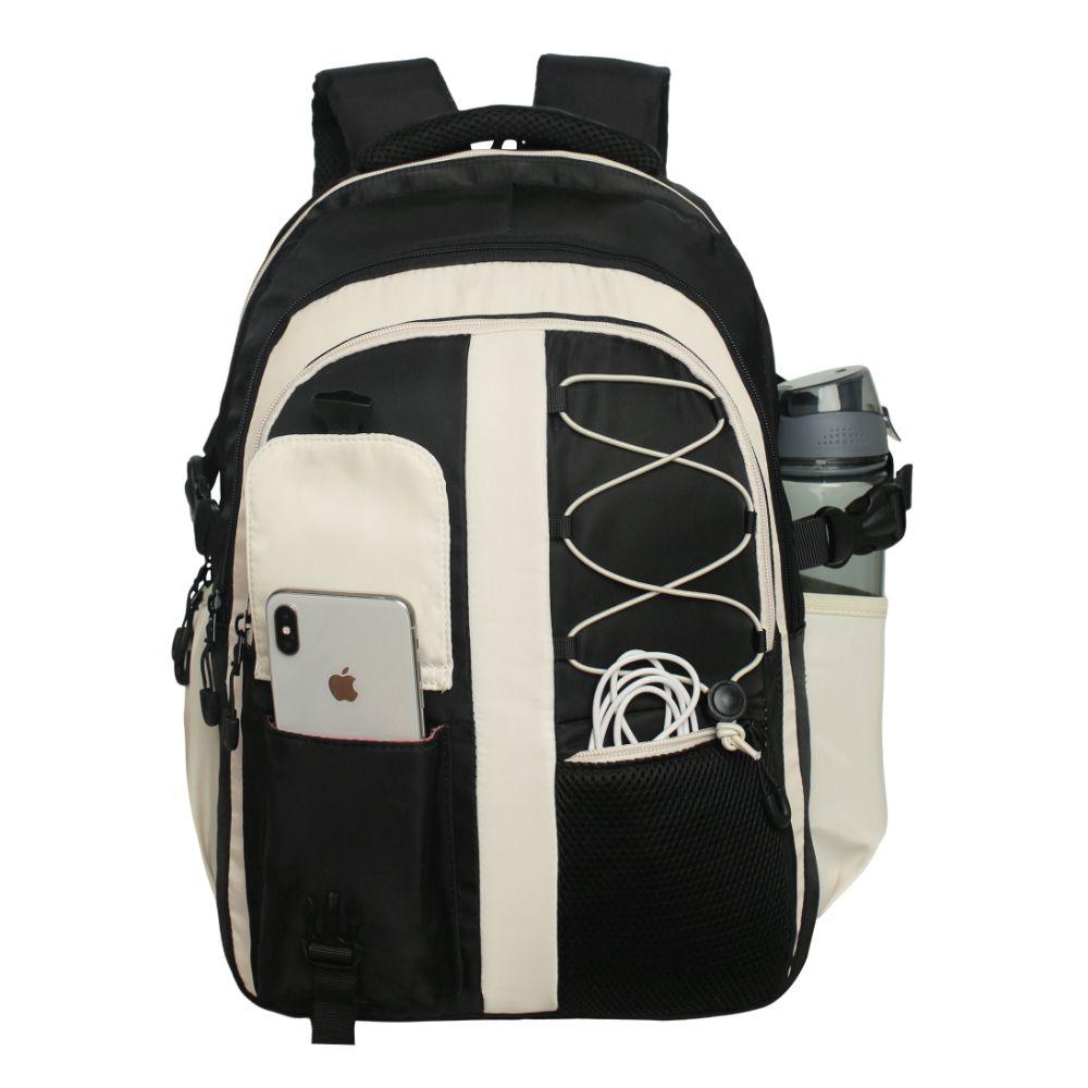 Mochila Mujer Microfibra Artura Block Negro Head-1