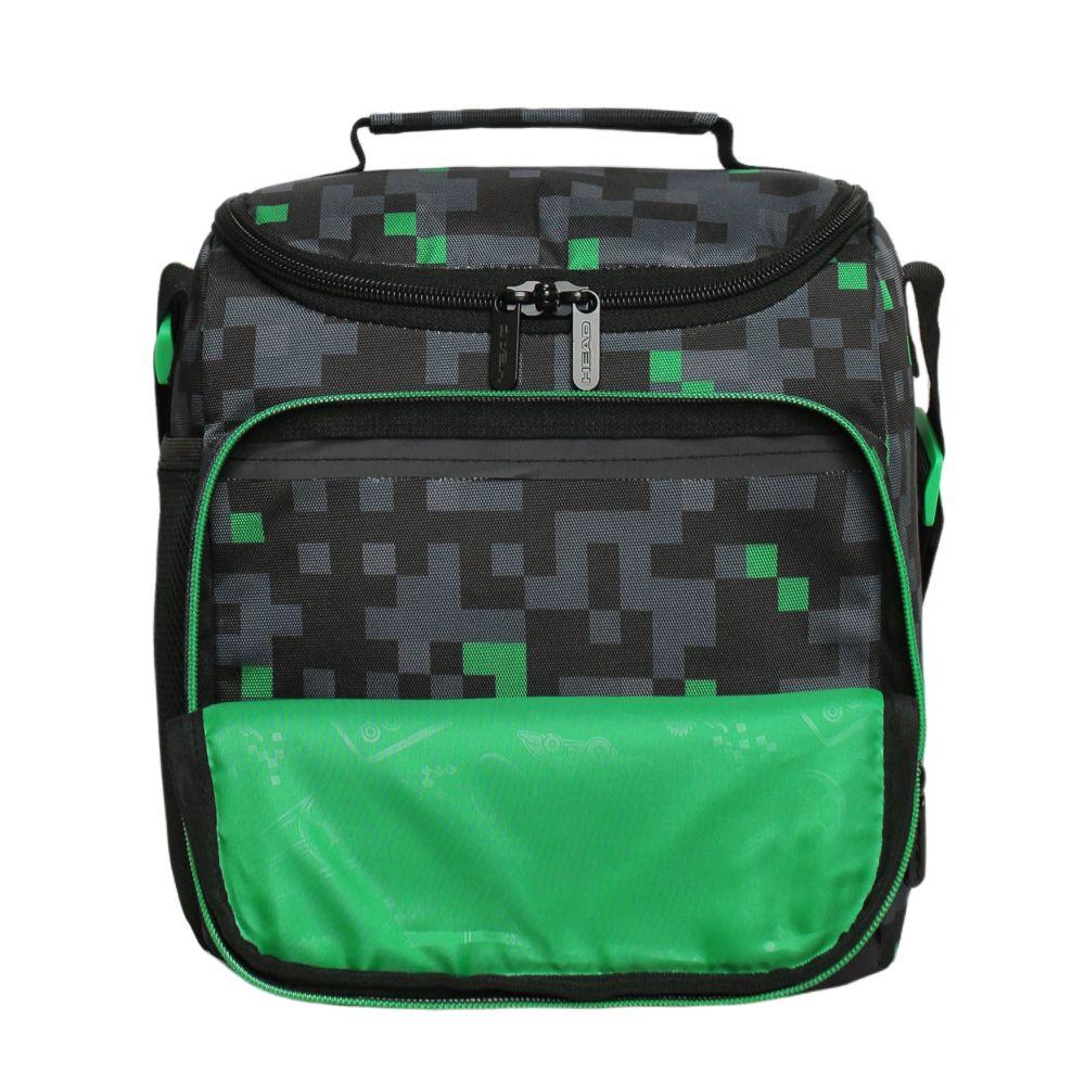 Lonchera Térmica Hombre Snack Gamer Negra Verde Head-2