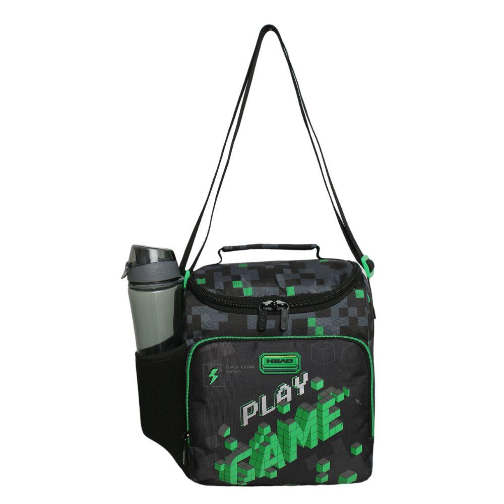 Lonchera Térmica Hombre Snack Gamer Negra Verde Head-4
