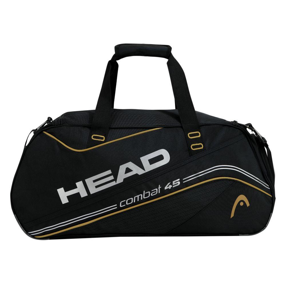Bolso Deportivo Combat 45 Negro Mostaza Head-2