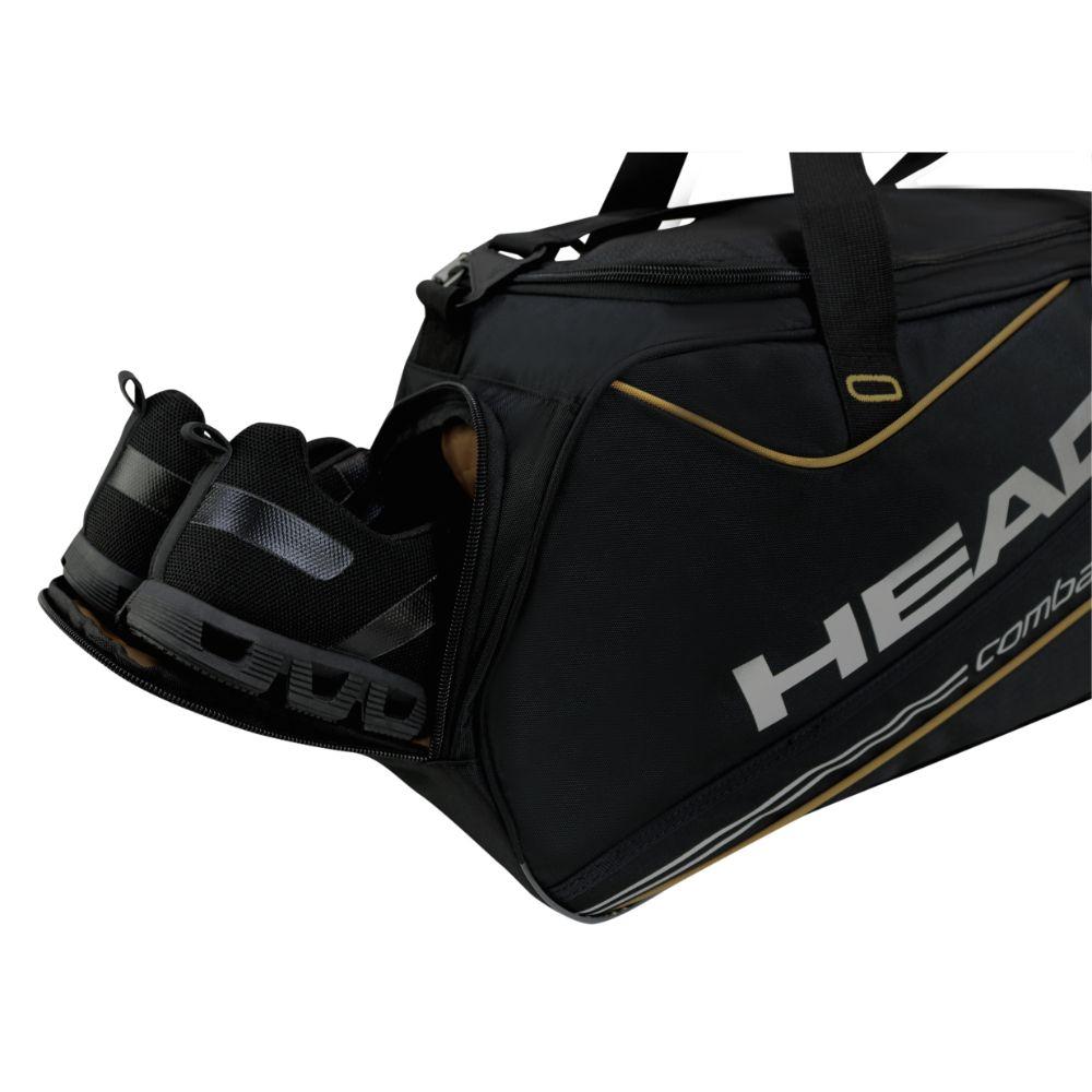Bolso Deportivo Combat 45 Negro Mostaza Head-5