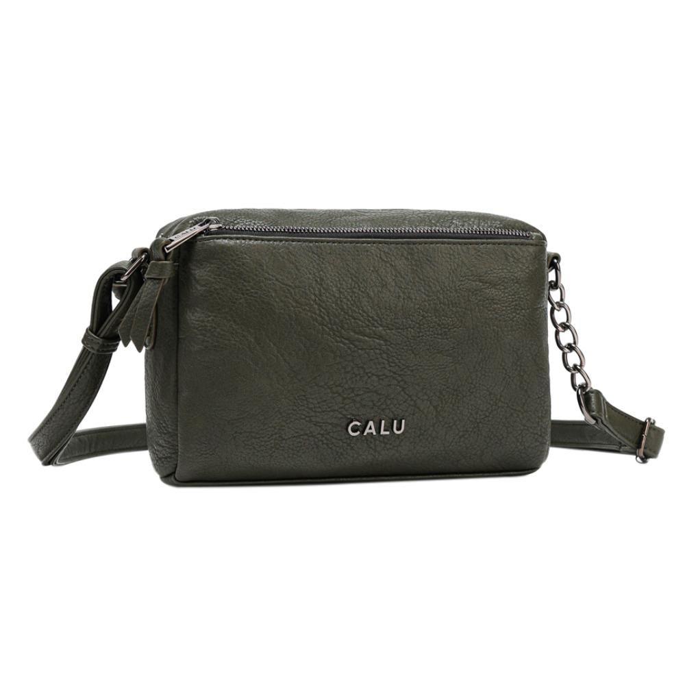 Cartera Mediana Elegante Pixie Verde Musgo Calu-0