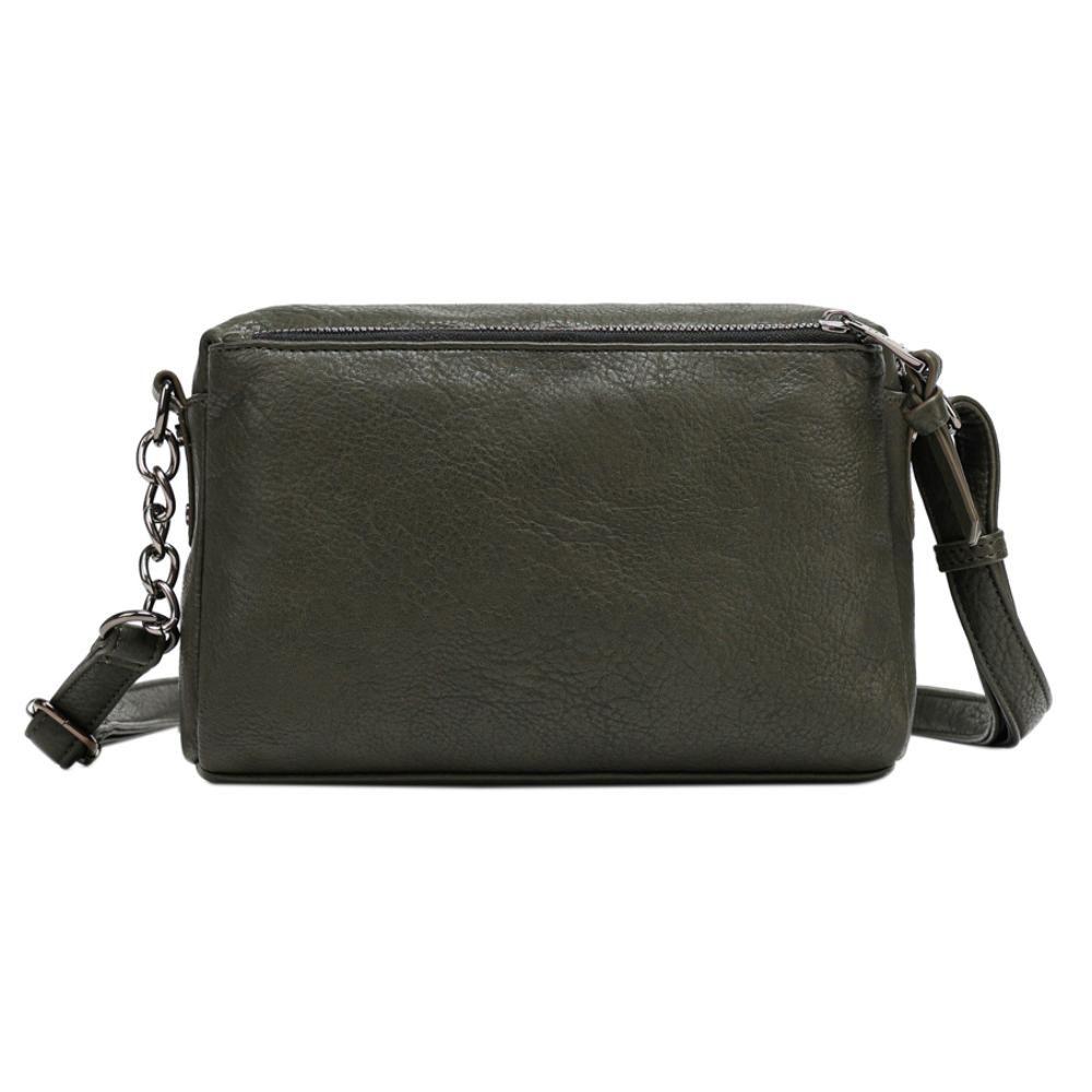 Cartera Mediana Elegante Pixie Verde Musgo Calu-5