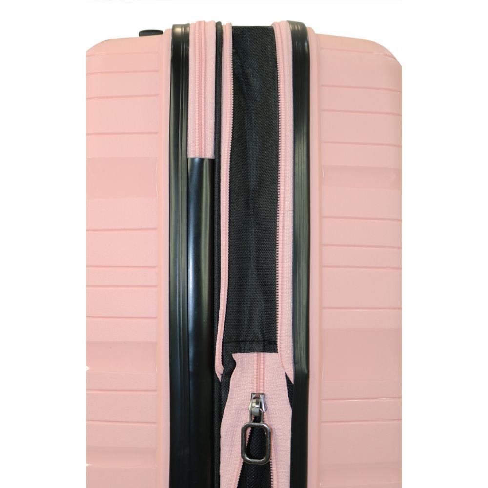Maleta Hawai M Polipropileno Expandible Rosado Head-3