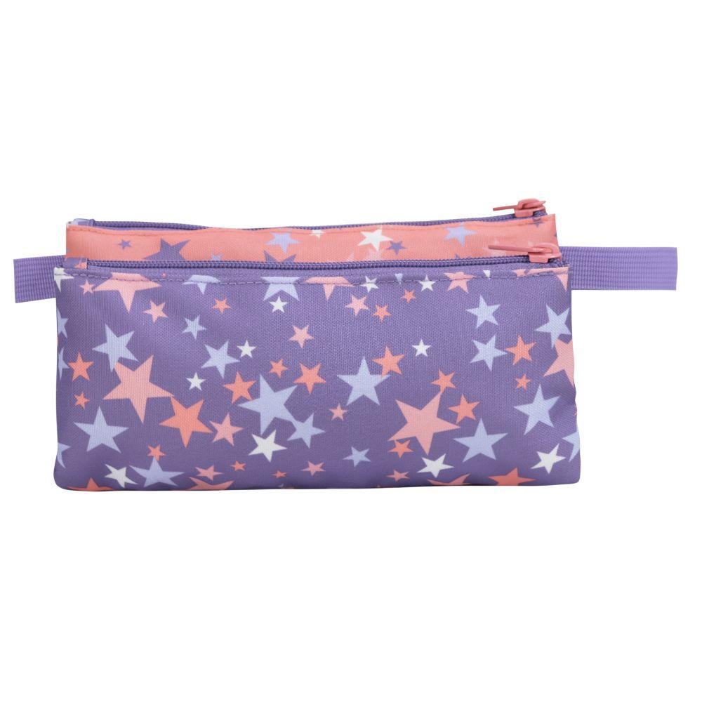 Estuche Infantil Triple Celerio Cat Star Lila Lila Head-4