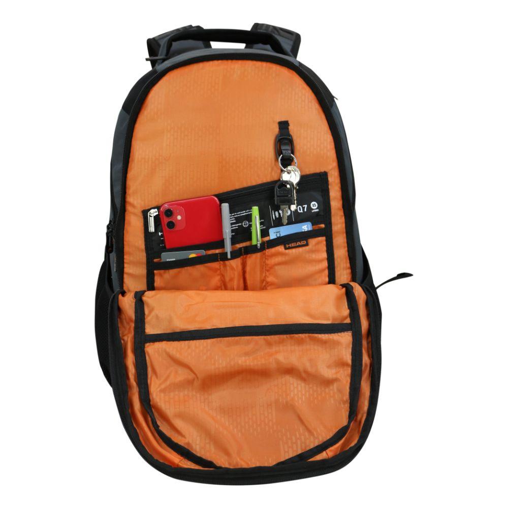 Mochila Q7 Porta Notebook 40L New Gris Head-4