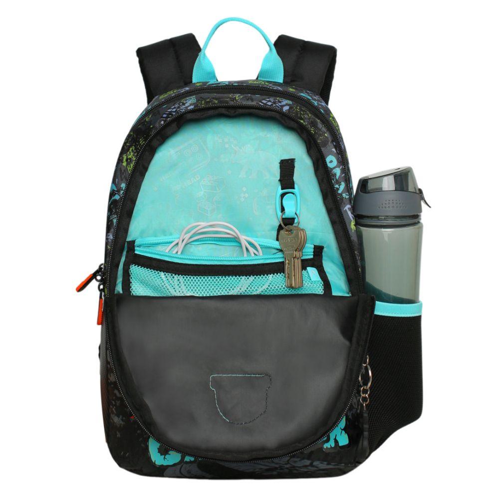 Mochila Infantil Niño Bionica Monster Truck Negro Head-5