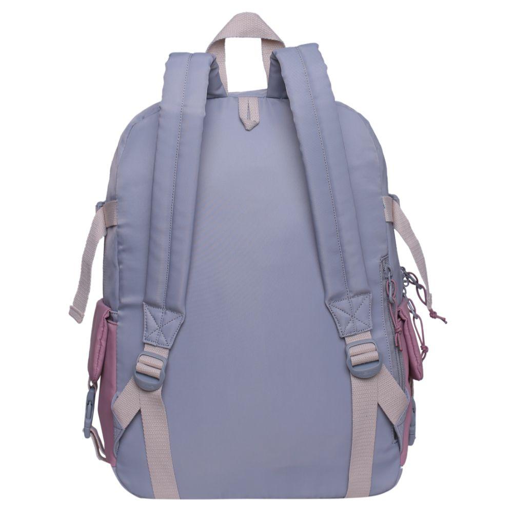 Mochila Mujer Escalede Color Block Gris Head-5