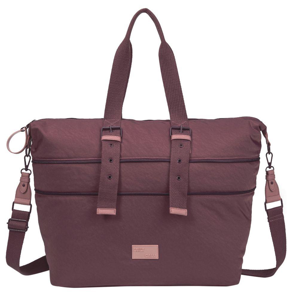 Bolso Cartera Expandible Montana Burdeo Calu-3
