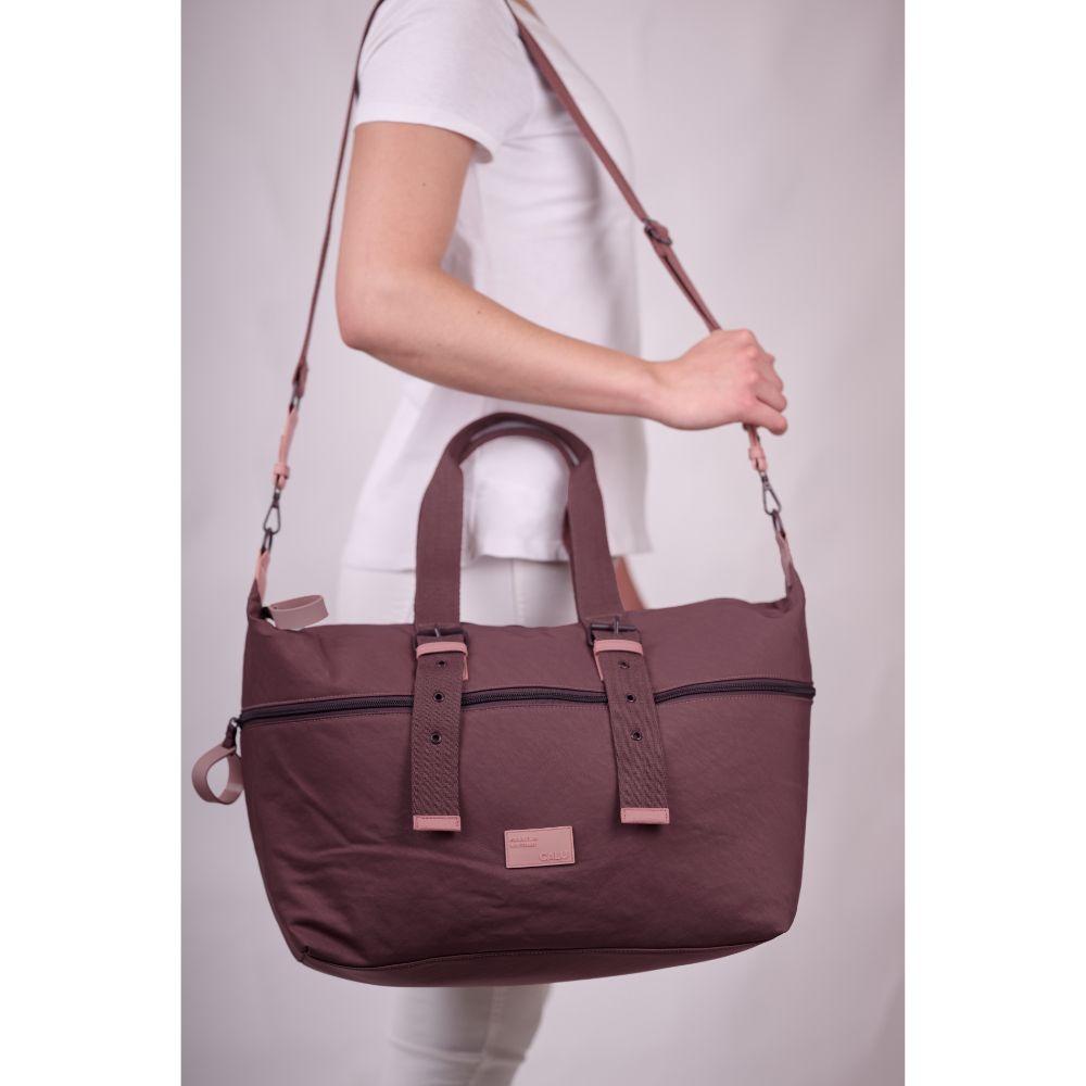 Bolso Cartera Expandible Montana Burdeo Calu-6