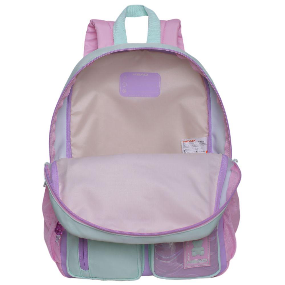 Mochila Infantil Funny Color Block Lila Head-2