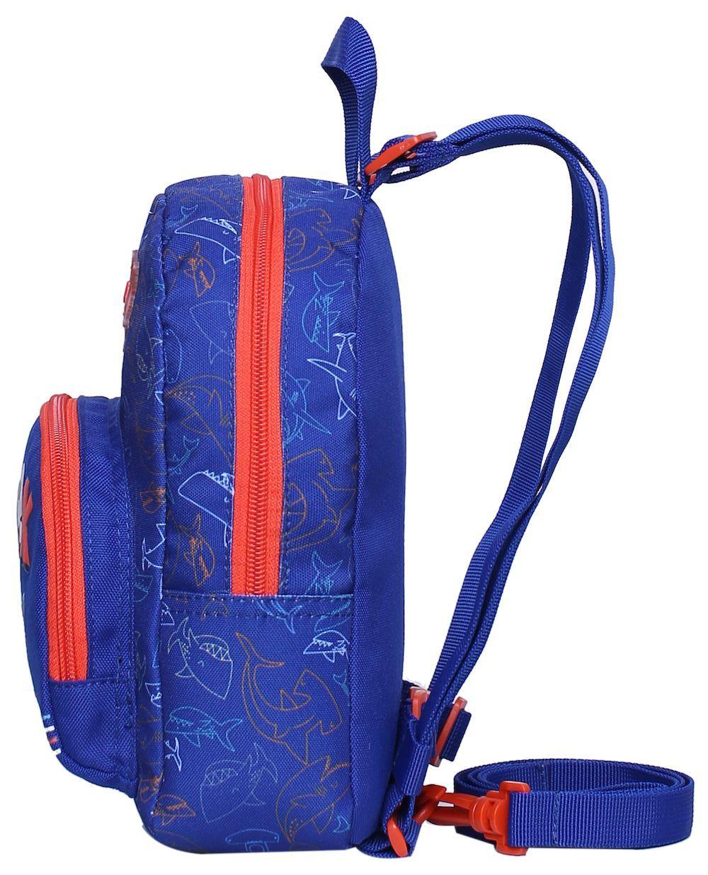 Mochila Pony Tiburon Azulino Head-3