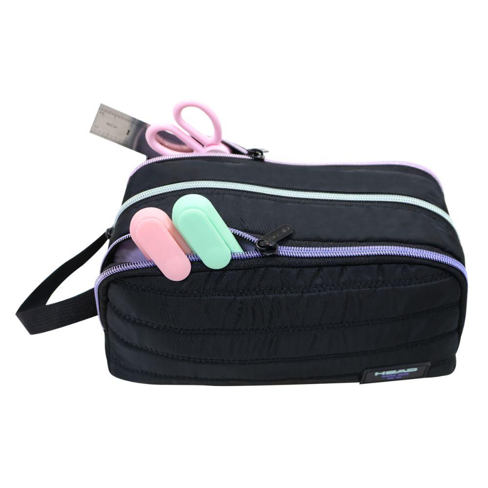 Estuche Infantil Niña Atos Mix Colores Negro Head-2