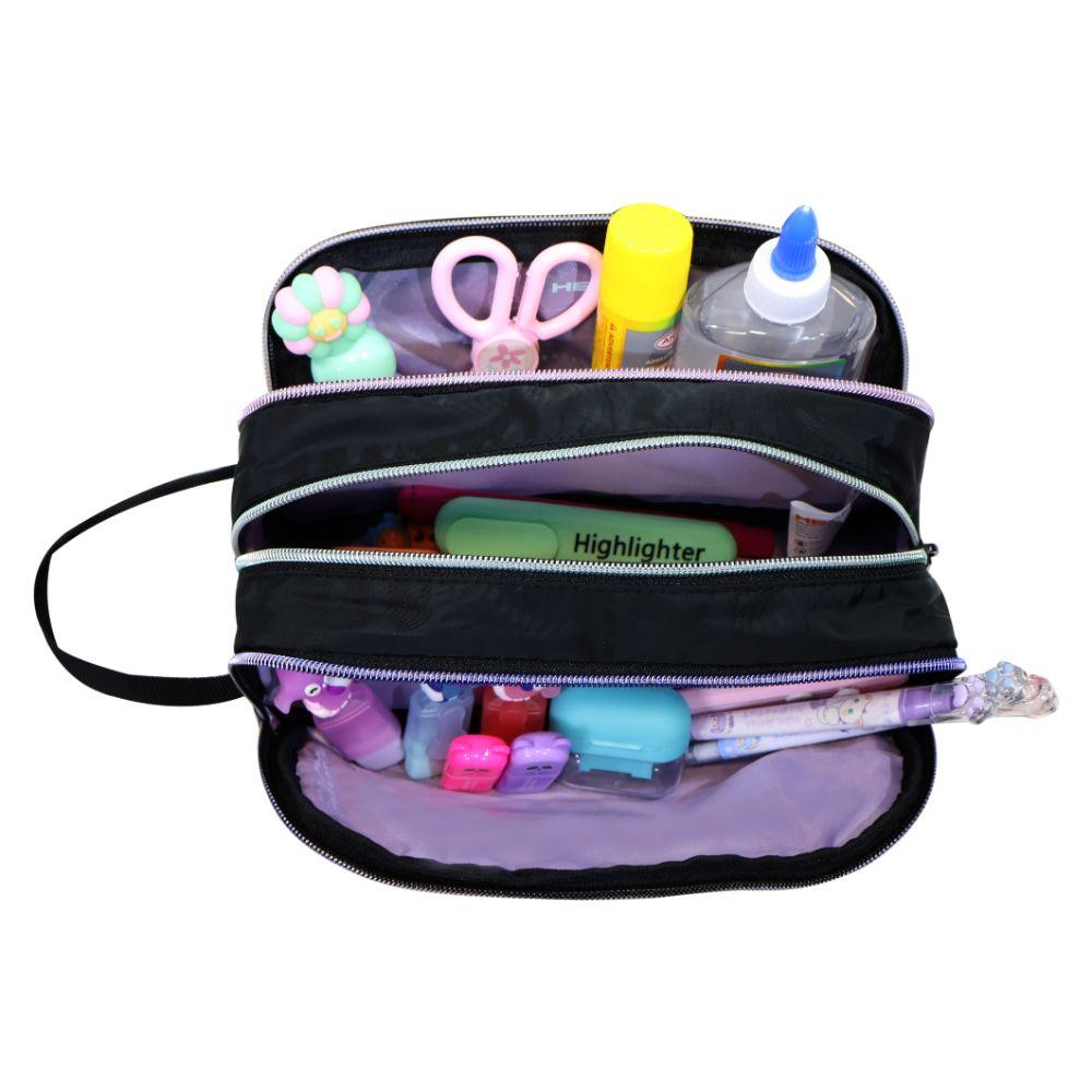 Estuche Infantil Niña Atos Mix Colores Negro Head-3