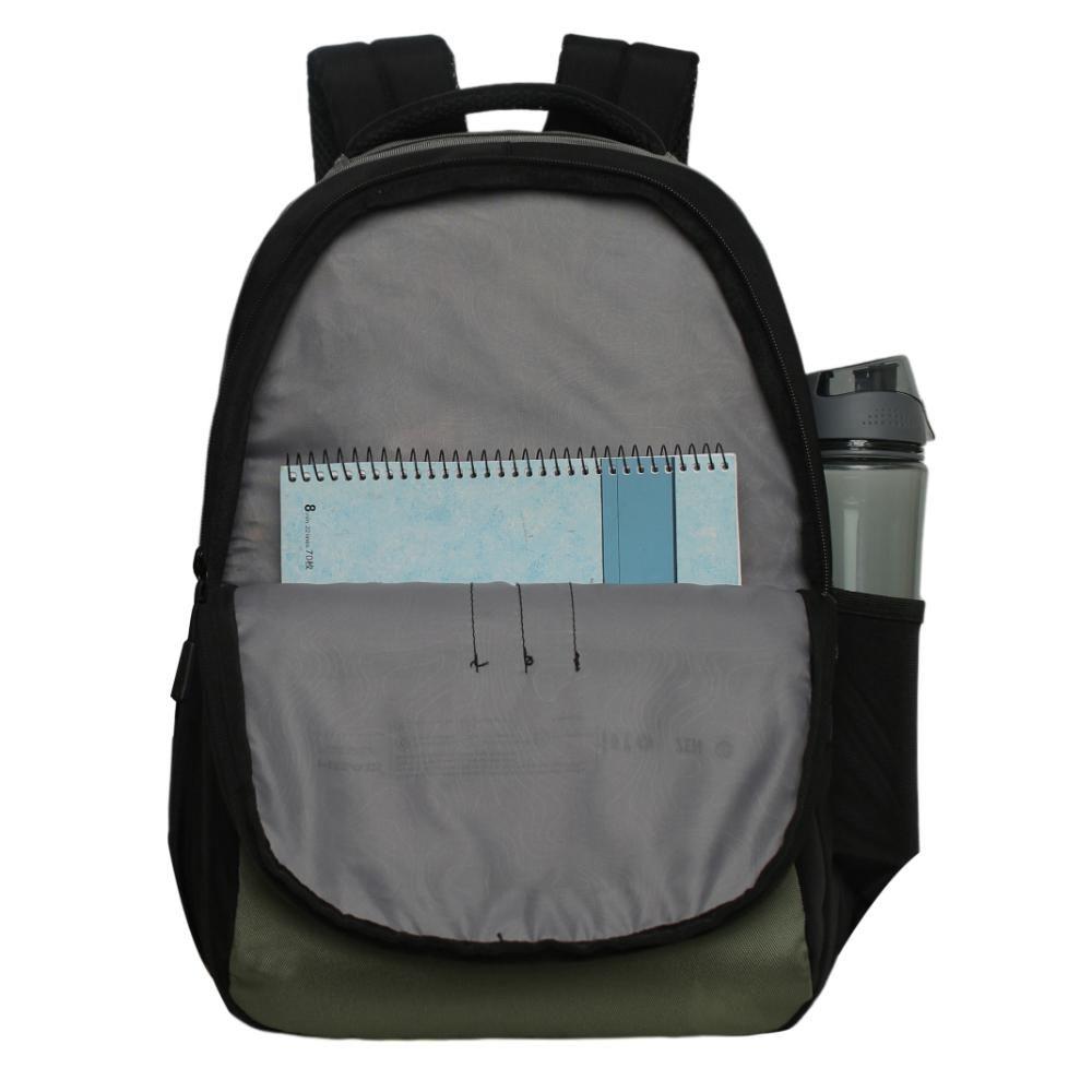 Mochila Laptop Zen Verde Musgo Head-1