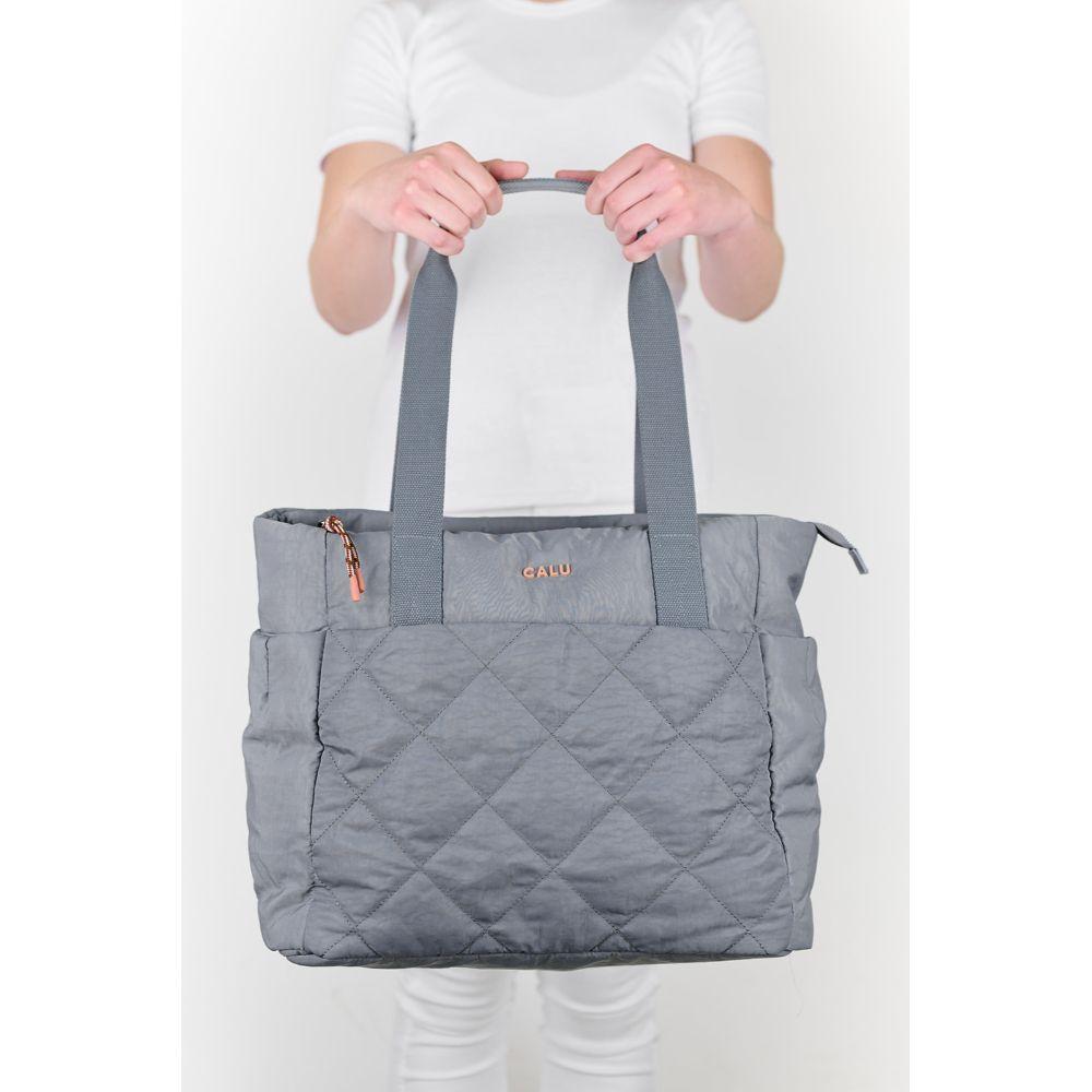 Bolso Mujer Magnolia Acolchado Azul Calu-5