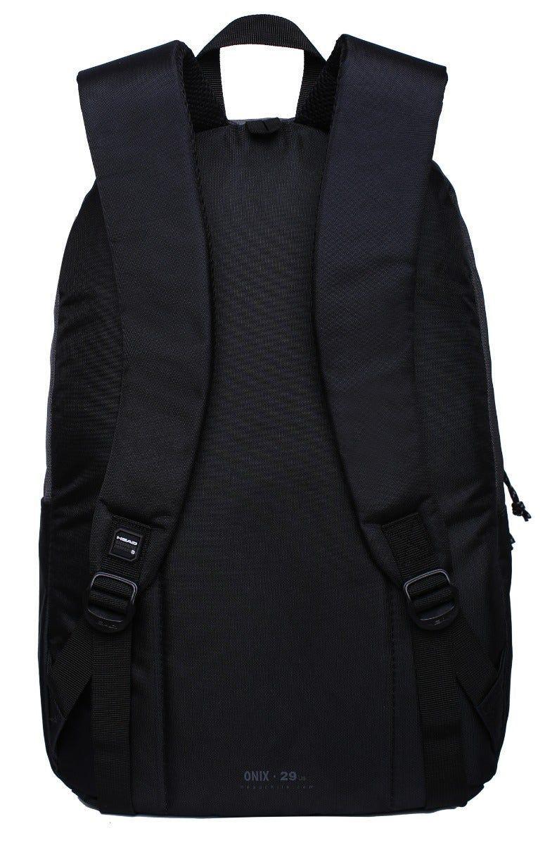 Mochila Onix 22 Color Block Gris Negro Head-4