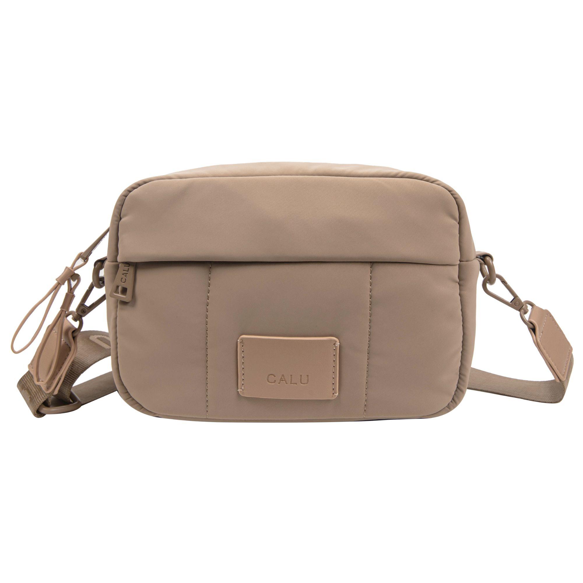Cartera Bandolera Josephine Compacta Taupe Calu-2