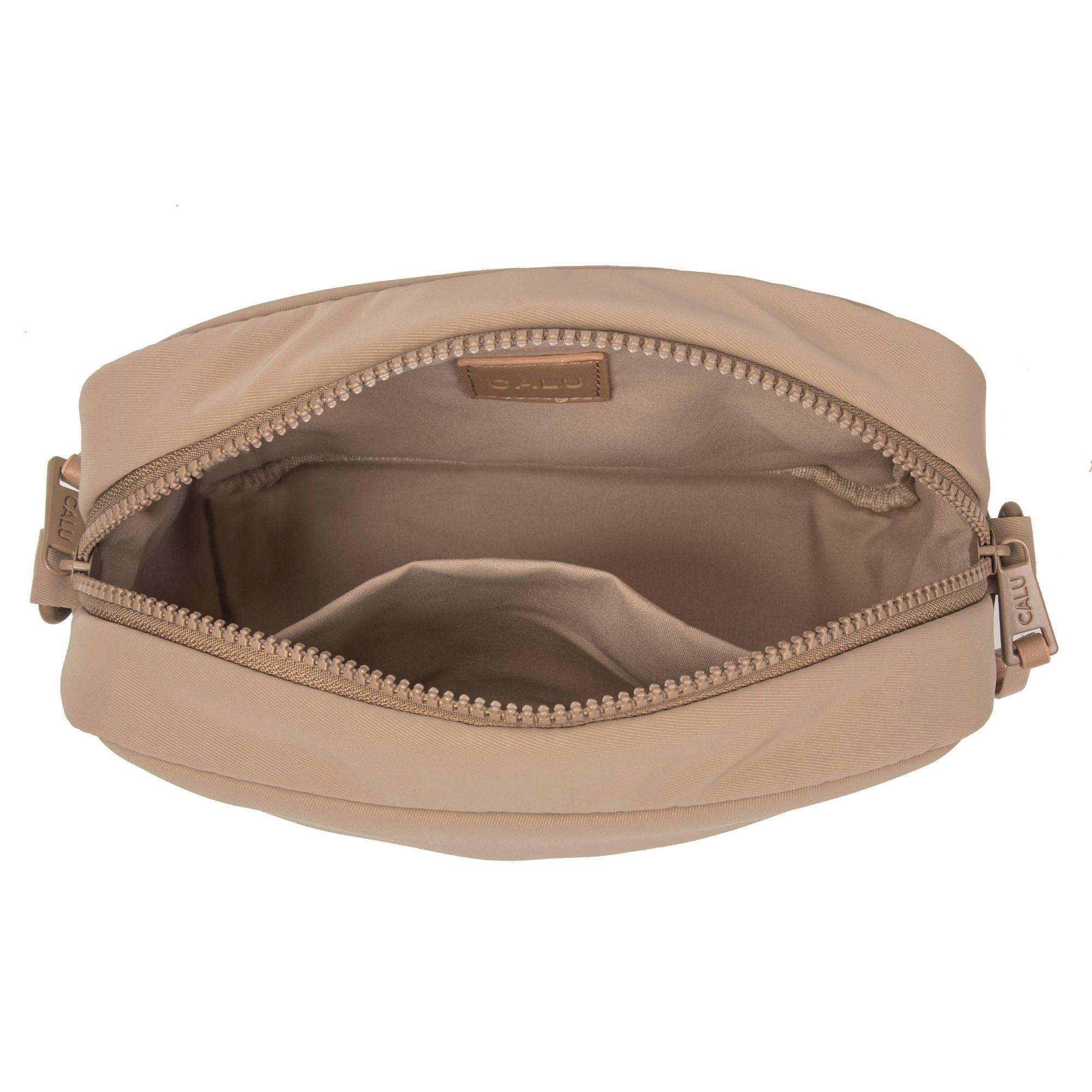 Cartera Bandolera Josephine Compacta Taupe Calu-5