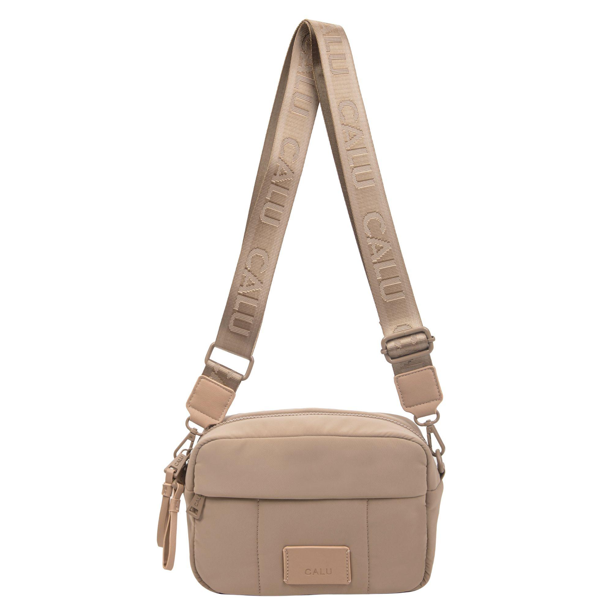 Cartera Bandolera Josephine Compacta Taupe Calu-6