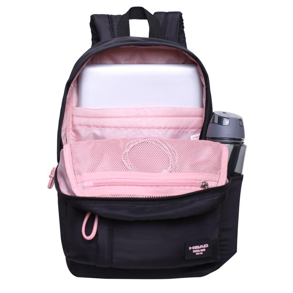 Mochila Urus Negro Rosado Head-2