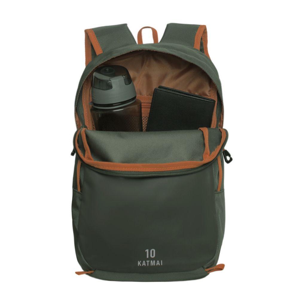 Mochila Outdoor Camping Pequeña Katmai 10L Verde Head-2