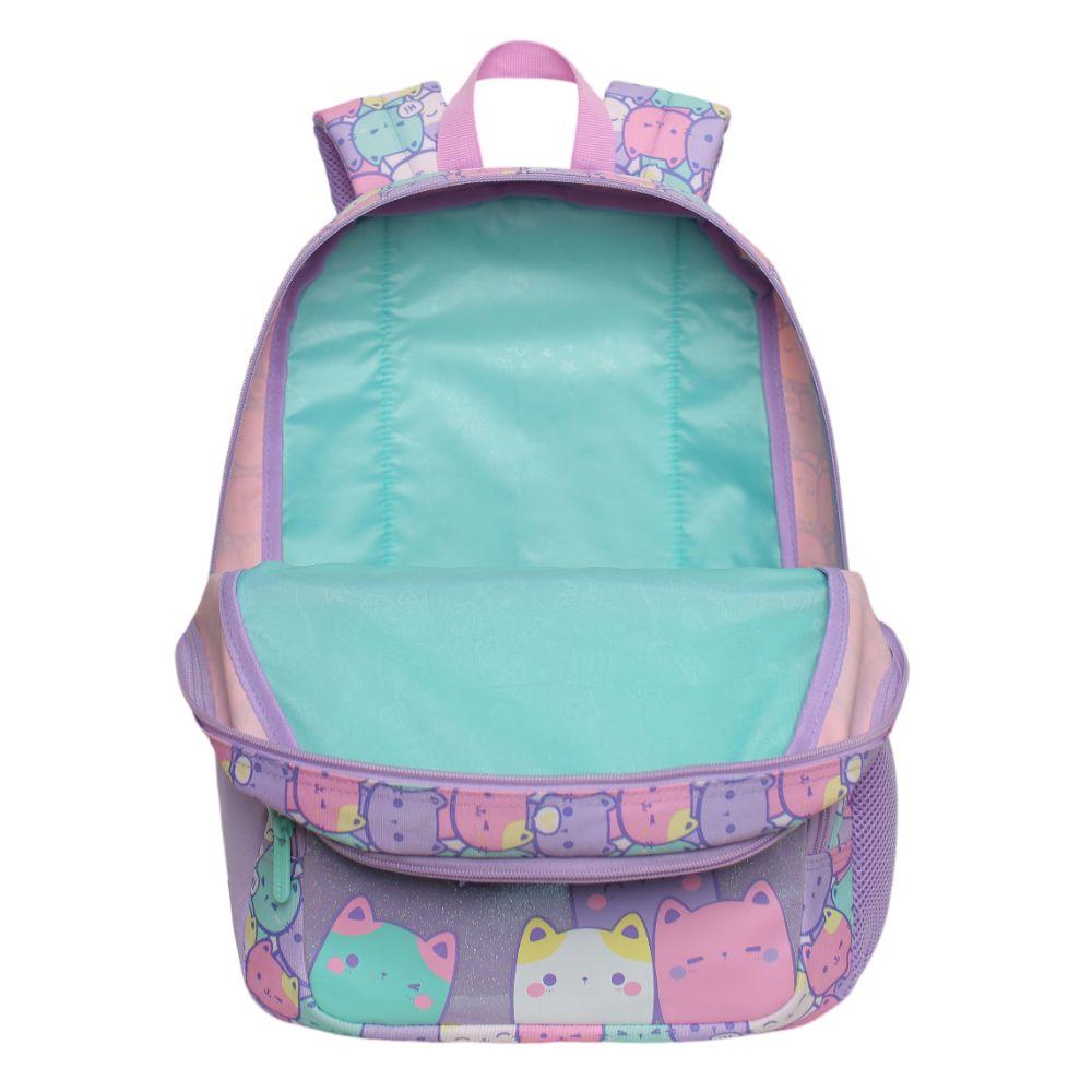 Mochila Infantil Niña Fantasy New Gatos Pastel Head-2