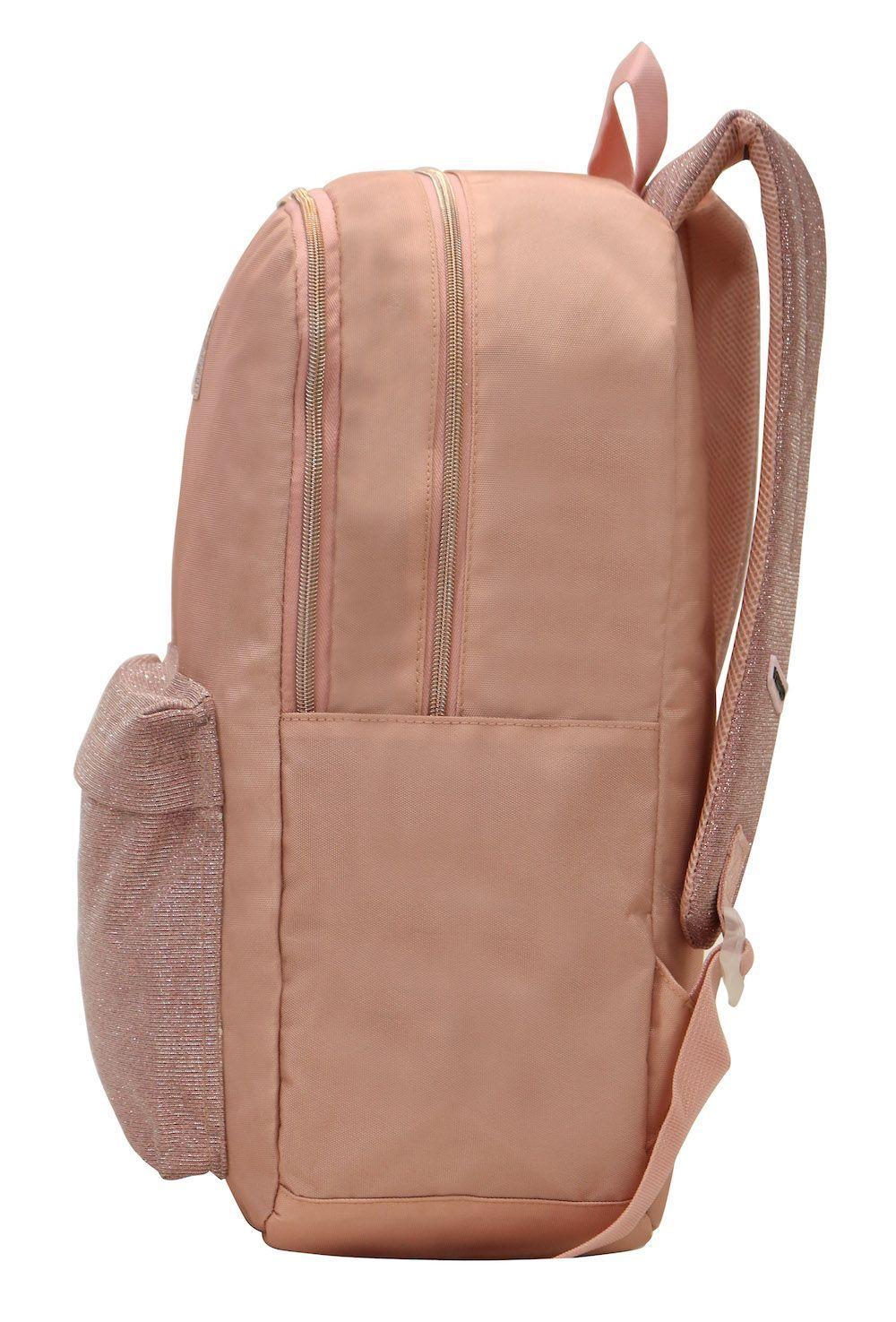 Mochila Tiggo Metallic Rosado Head-3