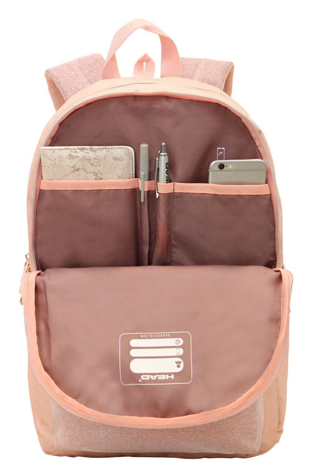 Mochila Tiggo Metallic Rosado Head-5