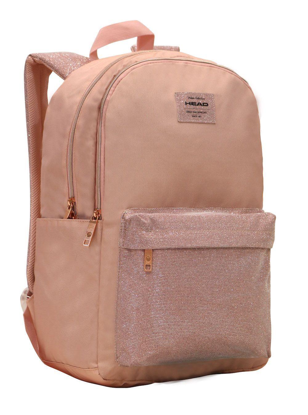 Mochila Tiggo Metallic Rosado Head-0