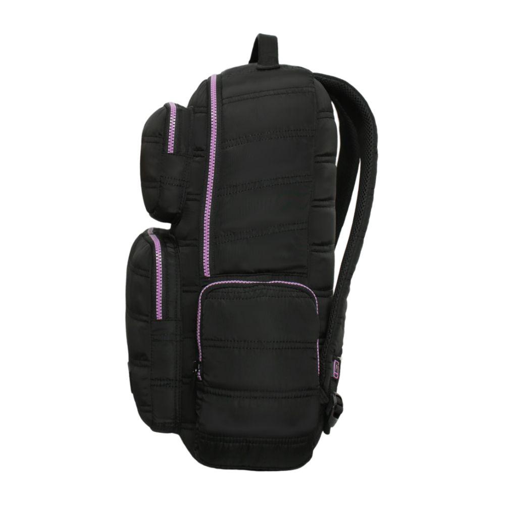 Mochila Mujer Altea Tipo Parka Negro Lila Head-4